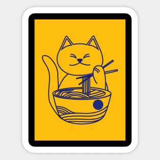 Ramen Cat Sticker